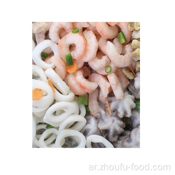 مزيج المأكولات البحرية المجمدة مع Squid Shrimp Surimi 1kg